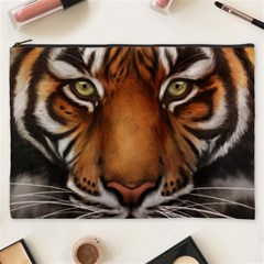 The Tiger Face Cosmetic Bag (xxxl)  by Nexatart