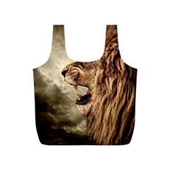 Roaring Lion Full Print Recycle Bags (s)  by Nexatart