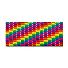 Rainbow 3d Cubes Red Orange Cosmetic Storage Cases by Nexatart