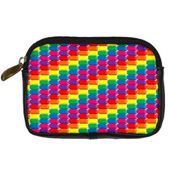 Rainbow 3d Cubes Red Orange Digital Camera Cases by Nexatart