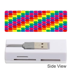 Rainbow 3d Cubes Red Orange Memory Card Reader (stick)  by Nexatart