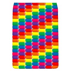 Rainbow 3d Cubes Red Orange Flap Covers (l)  by Nexatart