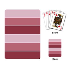 Striped Shapes Wide Stripes Horizontal Geometric Playing Card