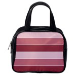 Striped Shapes Wide Stripes Horizontal Geometric Classic Handbags (One Side) Front