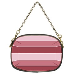 Striped Shapes Wide Stripes Horizontal Geometric Chain Purses (two Sides)  by Nexatart