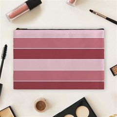 Striped Shapes Wide Stripes Horizontal Geometric Cosmetic Bag (large)  by Nexatart