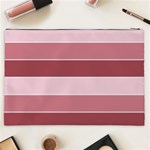 Striped Shapes Wide Stripes Horizontal Geometric Cosmetic Bag (XXL)  Back