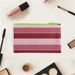 Striped Shapes Wide Stripes Horizontal Geometric Cosmetic Bag (XS) Back