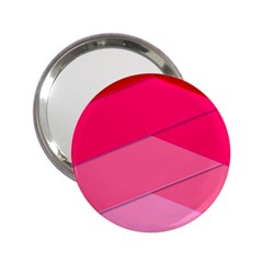 Geometric Shapes Magenta Pink Rose 2 25  Handbag Mirrors by Nexatart