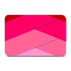 Geometric Shapes Magenta Pink Rose Plate Mats by Nexatart