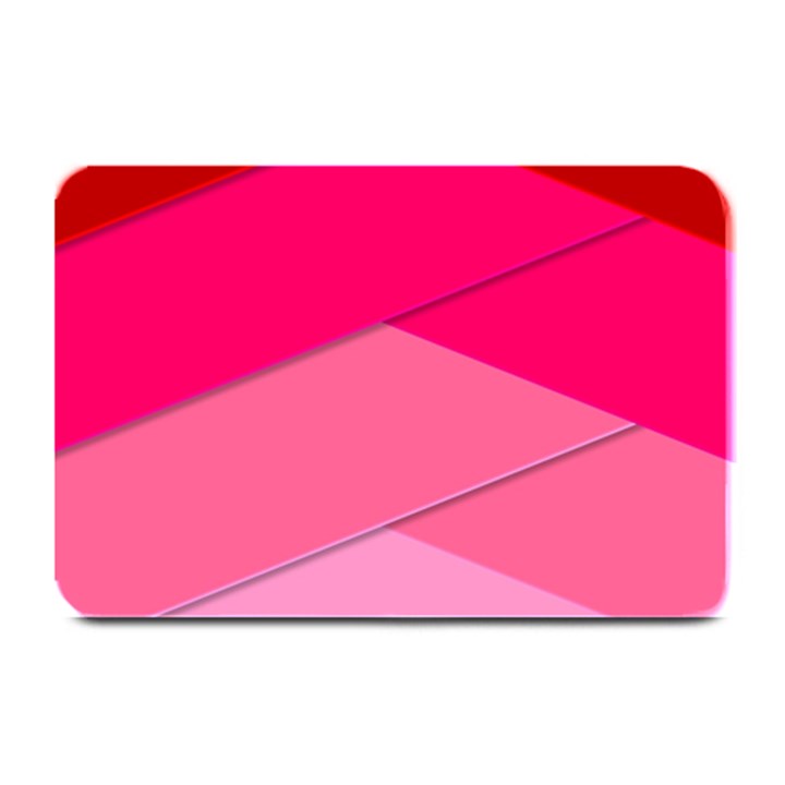 Geometric Shapes Magenta Pink Rose Plate Mats