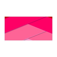 Geometric Shapes Magenta Pink Rose Yoga Headband by Nexatart