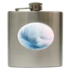 Feather Ease Slightly Blue Airy Hip Flask (6 Oz) by Nexatart