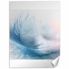 Feather Ease Slightly Blue Airy Canvas 36  X 48   by Nexatart