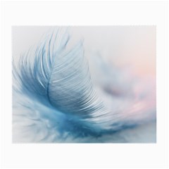 Feather Ease Slightly Blue Airy Small Glasses Cloth (2-side) by Nexatart