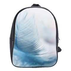 Feather Ease Slightly Blue Airy School Bag (large) by Nexatart