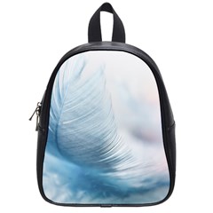 Feather Ease Slightly Blue Airy School Bag (small) by Nexatart