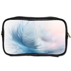 Feather Ease Slightly Blue Airy Toiletries Bags 2-side by Nexatart