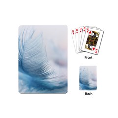 Feather Ease Slightly Blue Airy Playing Cards (mini)  by Nexatart