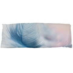 Feather Ease Slightly Blue Airy Body Pillow Case Dakimakura (two Sides) by Nexatart