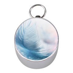 Feather Ease Slightly Blue Airy Mini Silver Compasses