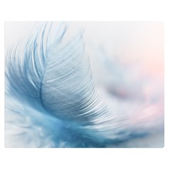 Feather Ease Slightly Blue Airy Double Sided Flano Blanket (medium)  by Nexatart