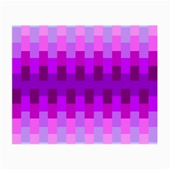 Geometric Cubes Pink Purple Blue Small Glasses Cloth (2-side) by Nexatart