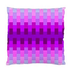 Geometric Cubes Pink Purple Blue Standard Cushion Case (one Side) by Nexatart