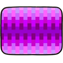 Geometric Cubes Pink Purple Blue Fleece Blanket (mini) by Nexatart