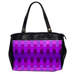 Geometric Cubes Pink Purple Blue Office Handbags by Nexatart