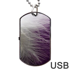 Feather Ease Airy Spring Dress Dog Tag Usb Flash (two Sides) by Nexatart