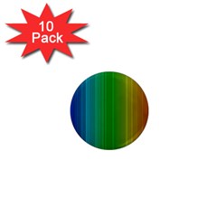 Spectrum Colours Colors Rainbow 1  Mini Magnet (10 Pack)  by Nexatart