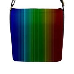 Spectrum Colours Colors Rainbow Flap Messenger Bag (l)  by Nexatart