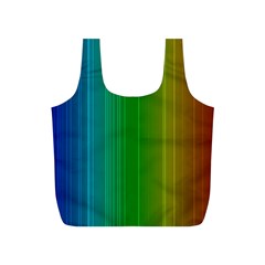 Spectrum Colours Colors Rainbow Full Print Recycle Bags (s)  by Nexatart