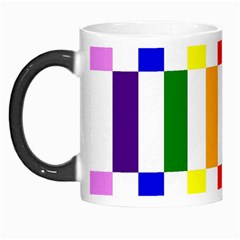 Rainbow Color Blocks Red Orange Morph Mugs by Nexatart