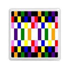 Rainbow Color Blocks Red Orange Memory Card Reader (square)  by Nexatart