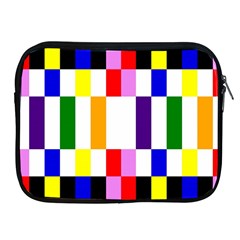 Rainbow Color Blocks Red Orange Apple Ipad 2/3/4 Zipper Cases by Nexatart