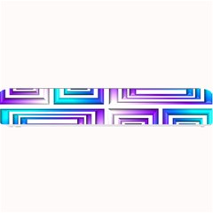 Geometric 3d Metallic Aqua Purple Small Bar Mats by Nexatart