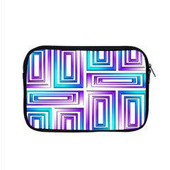 Geometric 3d Metallic Aqua Purple Apple MacBook Pro 15  Zipper Case