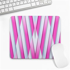 Geometric 3d Design Pattern Pink Large Mousepads by Nexatart