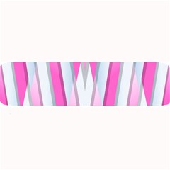 Geometric 3d Design Pattern Pink Large Bar Mats by Nexatart