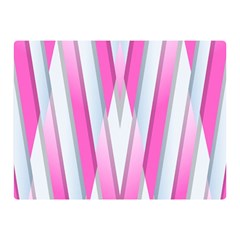 Geometric 3d Design Pattern Pink Double Sided Flano Blanket (mini)  by Nexatart