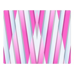 Geometric 3d Design Pattern Pink Double Sided Flano Blanket (large)  by Nexatart