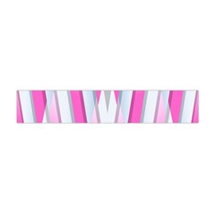 Geometric 3d Design Pattern Pink Flano Scarf (mini) by Nexatart