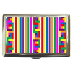 Rainbow Geometric Design Spectrum Cigarette Money Cases by Nexatart