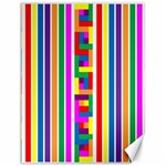 Rainbow Geometric Design Spectrum Canvas 12  x 16   11.86 x15.41  Canvas - 1