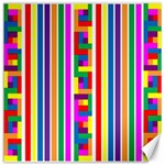 Rainbow Geometric Design Spectrum Canvas 20  x 20   19 x19.27  Canvas - 1