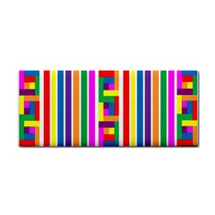 Rainbow Geometric Design Spectrum Cosmetic Storage Cases by Nexatart