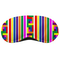 Rainbow Geometric Design Spectrum Sleeping Masks by Nexatart