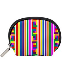 Rainbow Geometric Design Spectrum Accessory Pouches (small) 